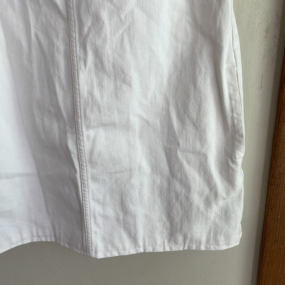 J.Crew Denim Shift Dress in White - Picture 6 of 12